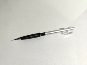 UCHIDA Drawing Sharp S 0.5mm /ウチダ 回転繰り出し式 ドローイングシャープ 内田洋行 黒 流線型 製図用 廃番 シャーペン シルバー 黒
