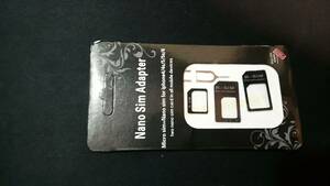Nano SIM MicroSIM NANOSIM MICRO R-SIMスマホ携帯電話apple下駄げたゲタiPhoneアイフォンi phoneアップルSIMカード変換アダプタ3点セット