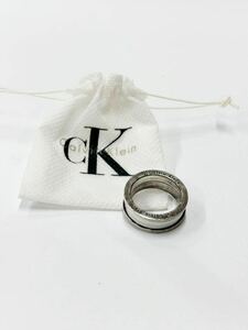 cK Calvin Klein カルバンクライン 指輪 リング シルバーカラー 重量8.5g
