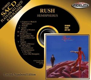 新品 即決 Audio Fidelity SACD ラッシュ 神々の戦い Rush Hemispheres オーディオ・フィデリティ