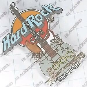 送料無料)Hard Rock CAFE エレキギター シンガポール ハードロックカフェ ピンバッジ A04007
