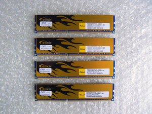デスクトップメモリー DDR3 PC3-12800 CFD エリクサー Elixir W3U1600HQ-4G 4GB×4枚 計16GB 動作確認済み 1243/1302
