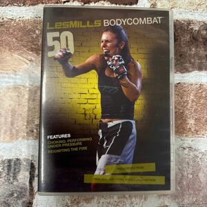 50　★レスミルズ★Lesmills★DVD★CDあり★中古★BodyCombat50　★ボディコンバット★英語コレオノート★箱に傷有り★3点セット