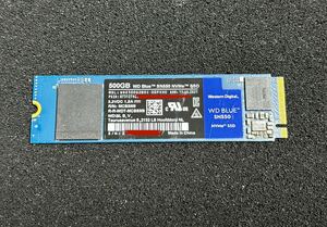 WD Blue SN550 SSD 500GB WDS500G2B0C-00PXH0 M.2 NVMe PCIe 2280 ((動作品・1枚限定！))