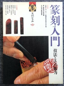 ■4ｂ15　季刊　墨　スペシャル　第8号　篆刻入門　技法とその魅力　芸術新聞社　1991/7　篆刻作家　篆刻教室　串田孫一　青山杉雨　他