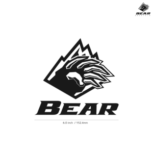 【BEAR MOUNTAIN】ベアーマウンテン★04★ダイカットステッカー★切抜きステッカー★6.0インチ★15.2cm