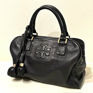 TORY BURCH トリーバーチ タッセル付き トートバッグ ハンドバッグ ブラック レディース ブランドバッグ