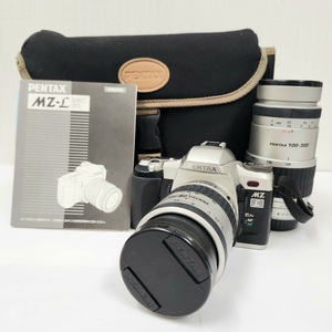 C-04241K【通電・動作確認】PENTAX MZ-L レンズ2点(28-80/100-300) ペンタックス 一眼レフフィルムカメラ 中古 保管品 ボディ