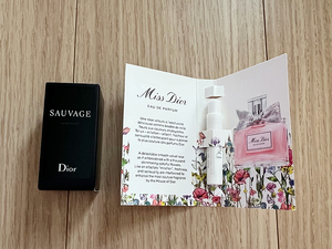 未使用【2点セット】Dior ディオール SAUVAGE ソヴァージュ オードゥ トワレ 10ml ミス ディオール MISS DIOR オードゥ パルファン 1ml