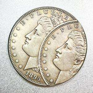 モルガン エラーコイン 1ドル銀貨 1893年 S　レプリカコイン