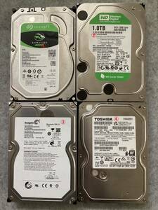 3.5インチHDD 1TB×4個　中古