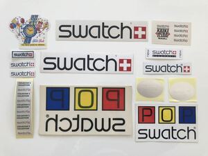 ★1円から★激レア★未使用★ swatch スウォッチ ステッカー シール 非売品 ノベルティ ロゴ POP オートマチック フリックフラック シール 