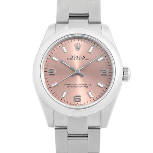 ロレックス オイスターパーペチュアル 177200 ピンク 369ホワイトバー Z番 中古 ボーイズ(ユニセックス) 腕時計
