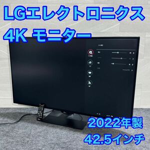 LG 4K 42.5インチ PC ゲーミング モニター 43UN700-BAJP d1824 高画質 高解像度 2022年製 USB Type-C接続