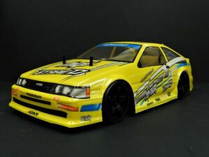 ☆Li-ionバッテリー☆ 2.4GHz 1/10 ドリフトラジコンカー トヨタ 86レビン タイプ 黄 【ターボ機能付き・塗装済み完成品・フルセット】