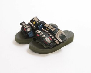 TOGA× SUICOKE◆トーガ× スイコック　未使用メタルハ?ーツ付きサンダル　トーガ直営店限定カラー　カーキ　サイズ２４ｃｍ