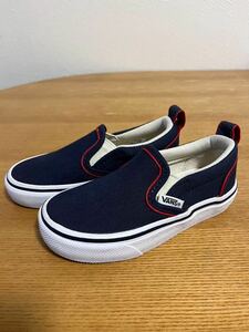 美品　VANSスニーカー VANS バンズ スニーカー キッズ 子供 15 15cm ネイビー　紺　キッズシューズ