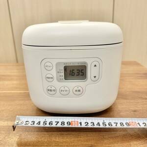 無印良品 MUJI 炊飯器 3合 MJ-RC3A 炊飯ジャー 2017年製 0.54L タイマー機能 保温機能 一人暮らし キッチン家電 通電 使用確認済み