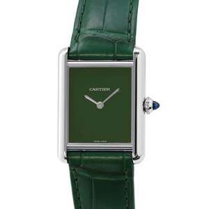 カルティエ タンク マスト LM WSTA0056 Cartier 腕時計 グリーン文字盤 【安心保証】