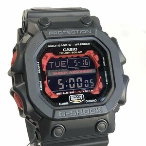 新品同様 CASIO カシオ G-SHOCK 電波ソーラー腕時計 GXW-56-1AJF ブラック レッド GPS タフソーラー デカ厚 メンズ 質屋の質セブン