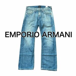 EMPORIO ARMANI エンポリアルマーニ デニムパンツ ジーンズ 33 Lインディゴ ステッチ