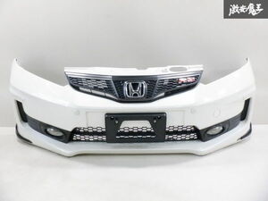 ホンダ 純正 GE8 フィット RS 後期 フロントバンパー 71101-TF0-N000 グリル/フォグ/スポイラー付 NH624P プレミアムホワイトP 棚2F-F-1