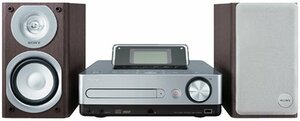 SONY HDD/CD対応 ハードディスクコンポ HDD80GB CMT-E300HD/S シルバー　(shin