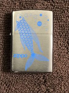 ZIPPO ジッポー オイルライター 魚　fish 青　未使用品　2002年製