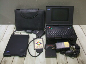 【IBM PalmTop PC110 2431-YDW】クレードル/外付けFDD/ACアダプタ等付 ジャンク品