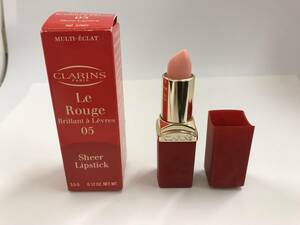 CLARINS PARIS【クラランス】ル ルージュ ブリラン 05 (口紅）［保管品/日焼け有/未使用品］#175977-52