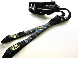 ROK straps ストレッチストラップ MC ブラック&ブルー×グリーン ストラップ長：450mm～1500mm/幅：25mm 2本セット 米国製
