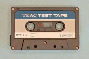 カセットテストテープ ティアック TEST TAPE TEAC ＭＴＴ-114　AZIMUTH 10KHz Ser. No.1100844