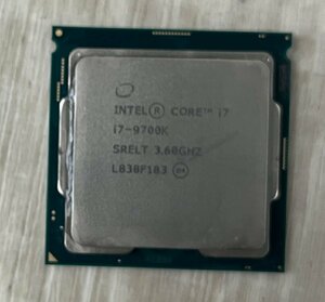 ■送料無料■　CPU Intel CORE I7-9700ｋ 3.60GHZ 動作確認済み　