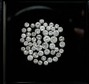 ★おまとめ天然ダイヤモンド 最高級 2.180ct ラージメレ 1.8mmUP ルース 宝石 ジュエリー jewelry