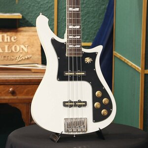 送料無料 新品 Baum Guitars バウム ギター エレキベース Nidhogg Bass, Vintage White ケース付 4弦 マホガニー ニーズヘッグ