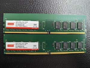 0507-10 innodisk DDR4 2400 4GB メモリ 2枚