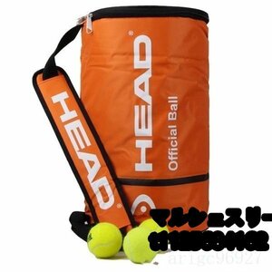 テニス バッグ 大容量 ボールバッグ ソフトテニス 硬式テニス スポーツ シングルショルダー ボール 100個 収納 黒