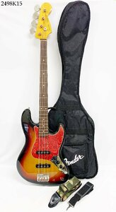 ★出音OK◎ Fender フェンダー JAZZ BASS TRADE MARK ELECTRIC BASS エレキベース 弦楽器 肩掛けストラップ ソフトケース付き 2498K15.