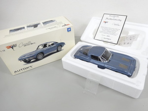 新品 未使用 AUTO art MILLENNIUM オートアート 1963 CHEVROLET CORVETTE STING RAY シボレー コルベット スティングレイ シルバー 1/18