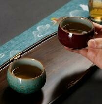 新品 　茶器　茶道具　工夫茶器　　お茶を飲む 湯飲み　セラミック茶杯　１個入り　グラデーション