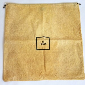 〔フェンディ〕48×50cm 保存袋 巾着袋 布袋 保管袋 FENDI 正規品 大きめ （0114)