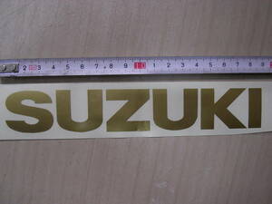 スズキ　SUZUKI　タンク　カウル　ステッカー　デカール　ロゴマーク　金　19cm　RG　GT　TS　カタナ　GSX　ガンマ