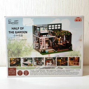 タ10【80】 未組立 DIY HOUSE Enjoy Life HALF OF THE GARDEN 小半花園 木製 ドールハウス ミニチュア ハンドメイド