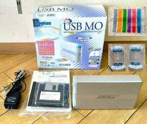 ■中古■ロジテック　外付型　USB　MO　ドライブ　640MB　LMO-A636U■3600rpm■通電確認済■