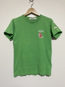 ▼ LAUNDRY ランドリー DINOSAUR 恐竜 プリント 半袖 Tシャツ SS 緑 グリーン ティラノサウルス LOY DINOSAUUR TYRANNOSAUR 日本製