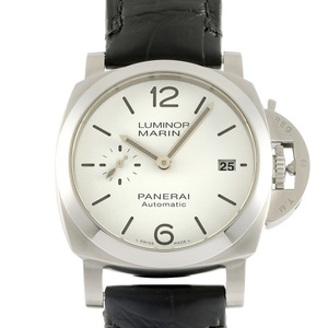 パネライ PANERAI ルミノール クアランタ PAM01371 ホワイト文字盤 新品 腕時計 メンズ
