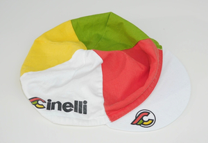 新品 イタリア製 チネリ キャップ 野球帽 ピスト トラックレーサー 競輪 NOS ビンテージ 自転車 サイクリング黄色アクセサリー赤MASH白 緑