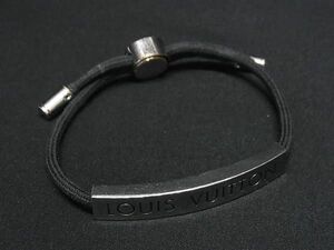 1円 LOUIS VUITTON ルイヴィトン M67417 ブラスレ LVスペース ブレスレット アクセサリー ブラック系 FA7459