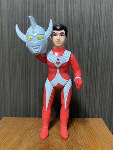 復刻版　レアクラシックカラー　ブルマァク ウルトラマンタロウ 面取れ　ソフビ マルサン　スタンダードサイズ