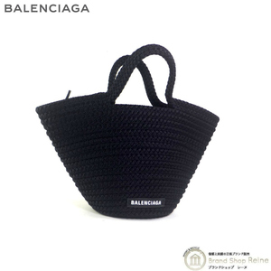 バレンシアガ （BALENCIAGA） Ibiza イビザ スモール ストラップ付きバスケット 2way ハンド ショルダー バッグ 695612 ブラック（新品）